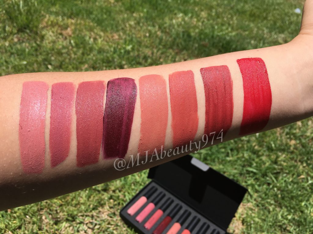 Swatches sur bras 